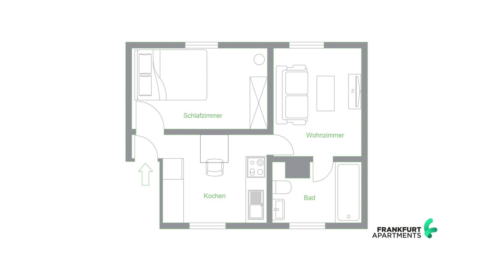 Business Apartment in Frankfurt Bornheim – Bild 8