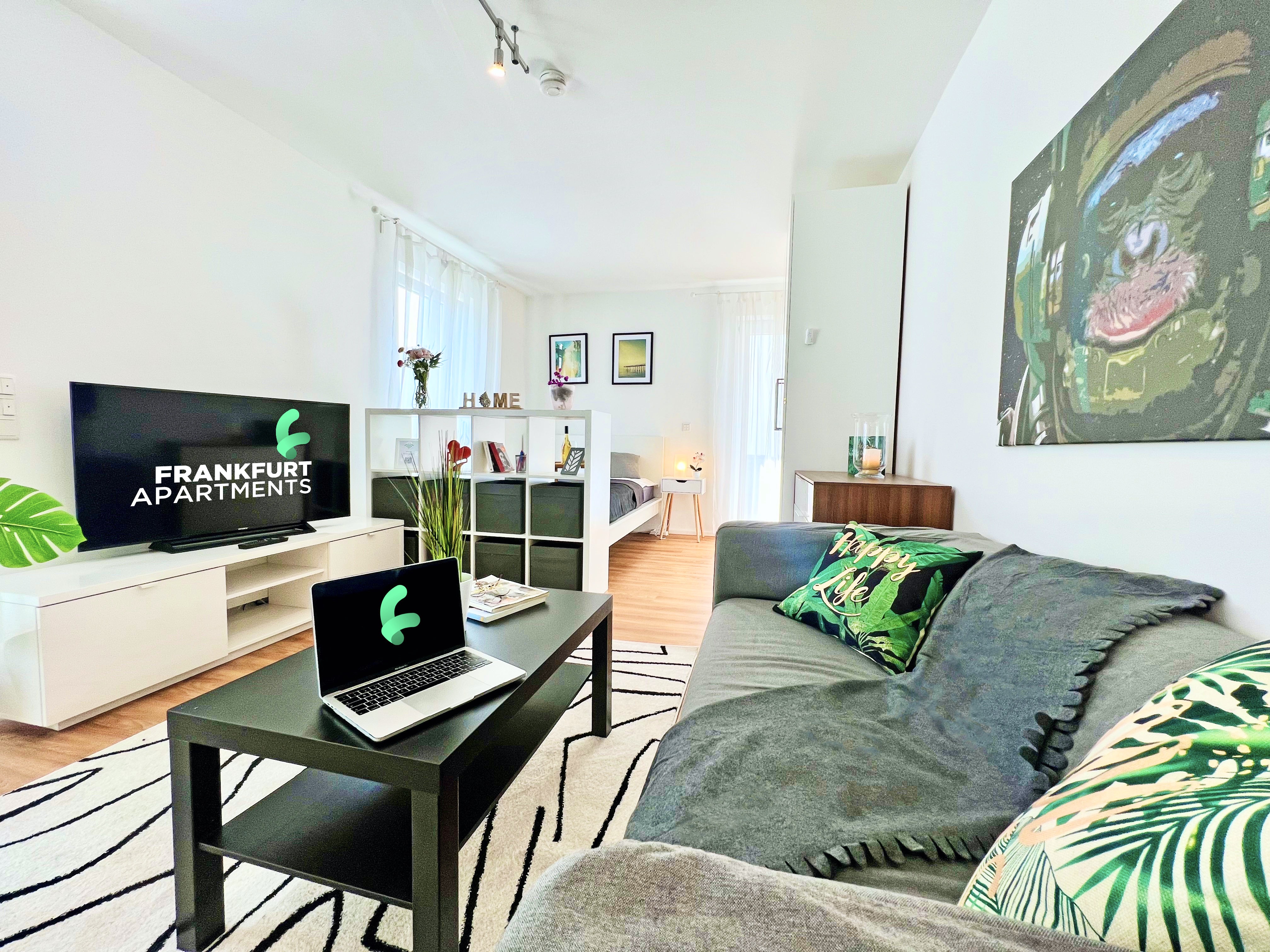 ZH-2L#*** P R I M E Studio Apartment mit Terasse in Frankfurt Nordend ***