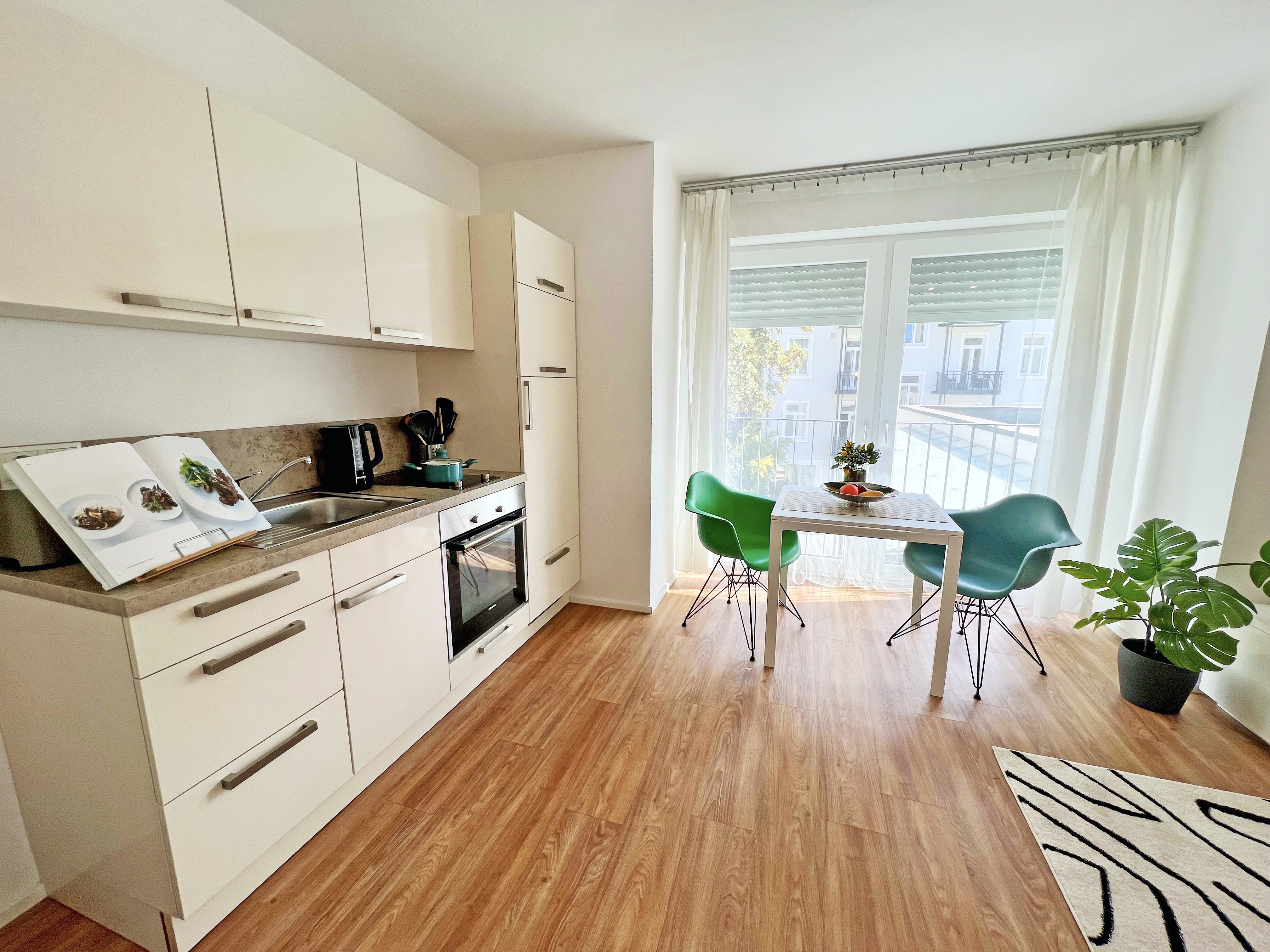 ZH-2L#*** P R I M E Studio Apartment mit Terasse in Frankfurt Nordend ***
