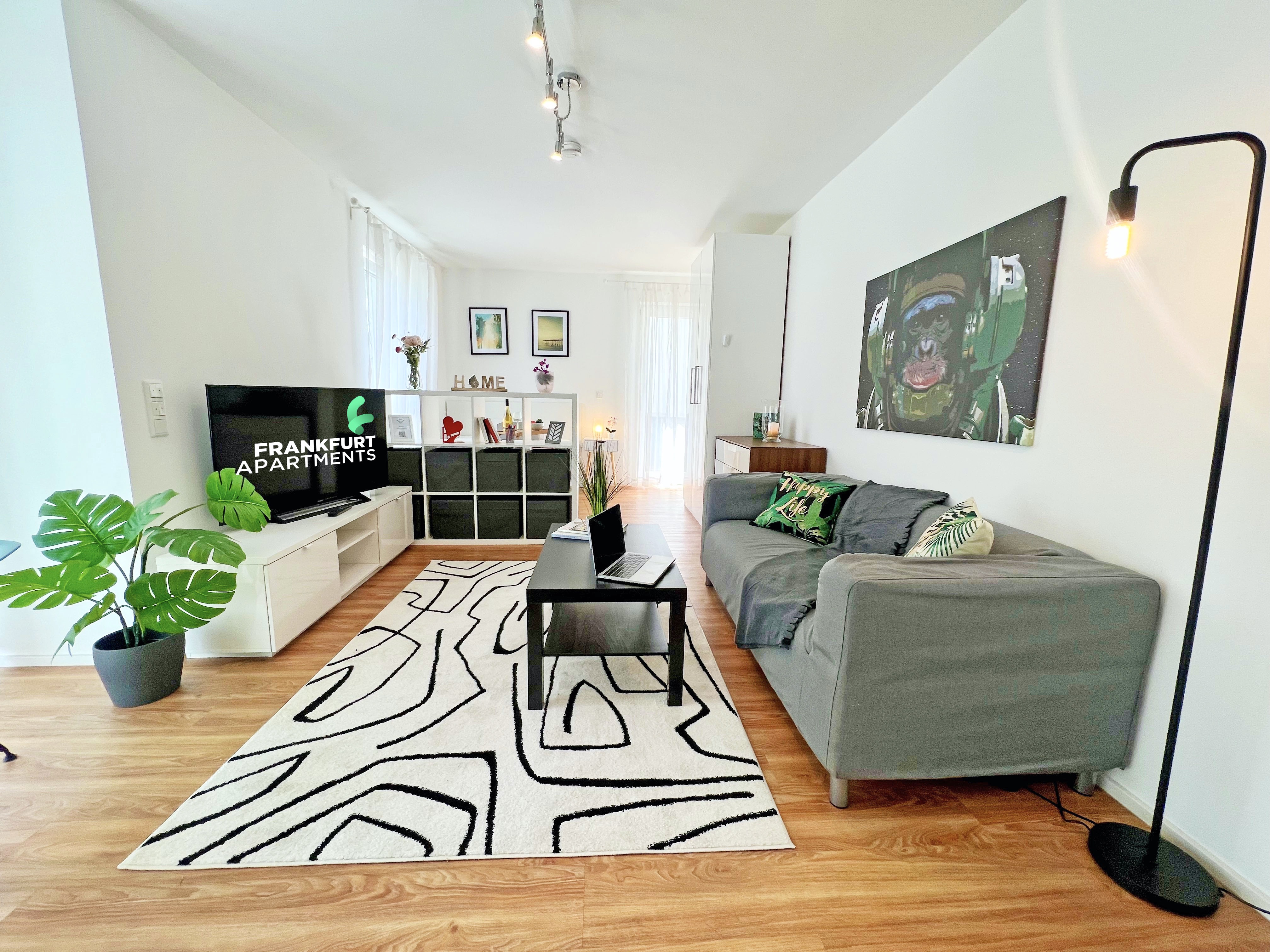 ZH-2L#*** P R I M E Studio Apartment mit Terasse in Frankfurt Nordend ***