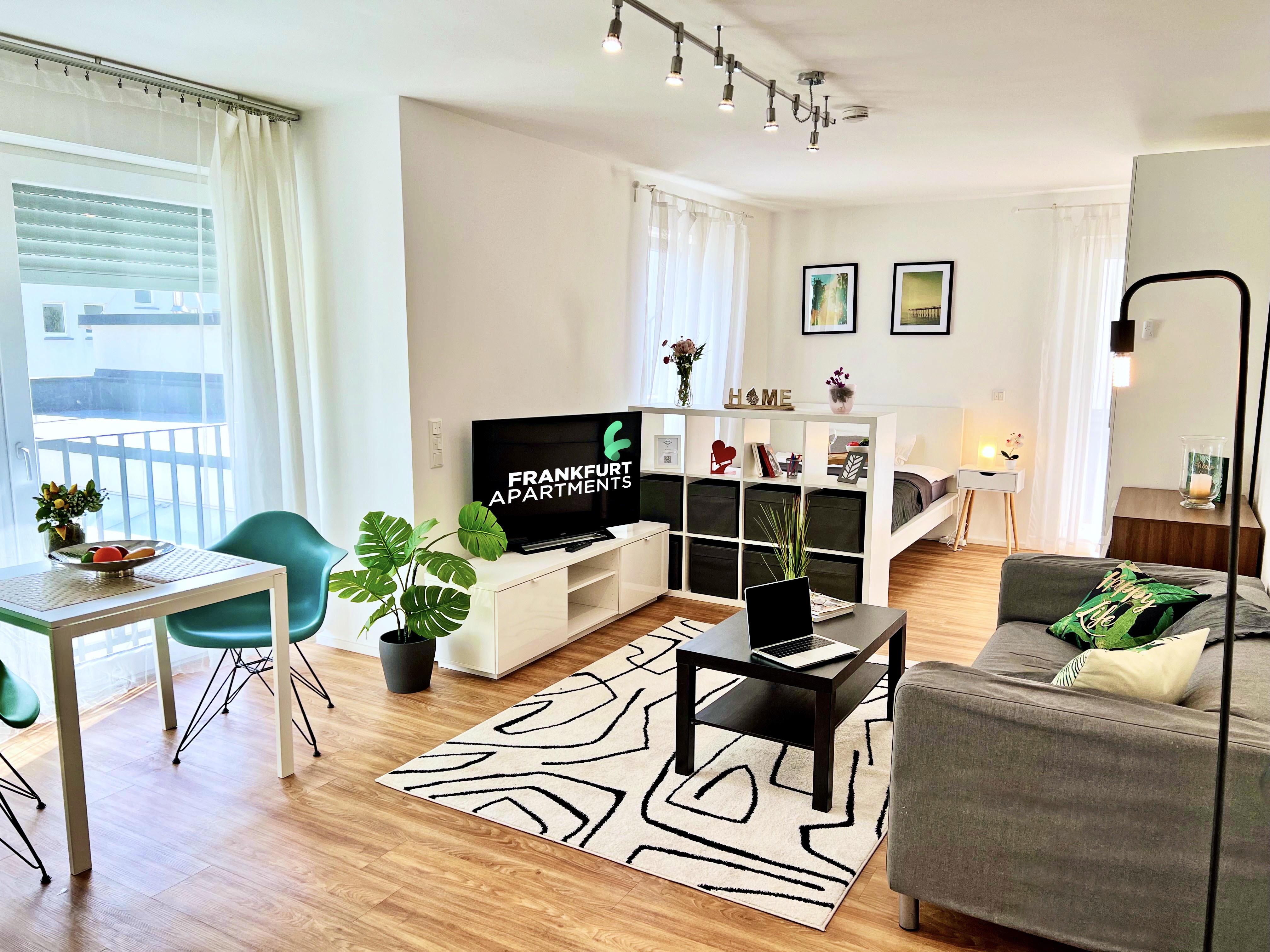 ZH-2L#*** P R I M E Studio Apartment mit Terasse in Frankfurt Nordend ***